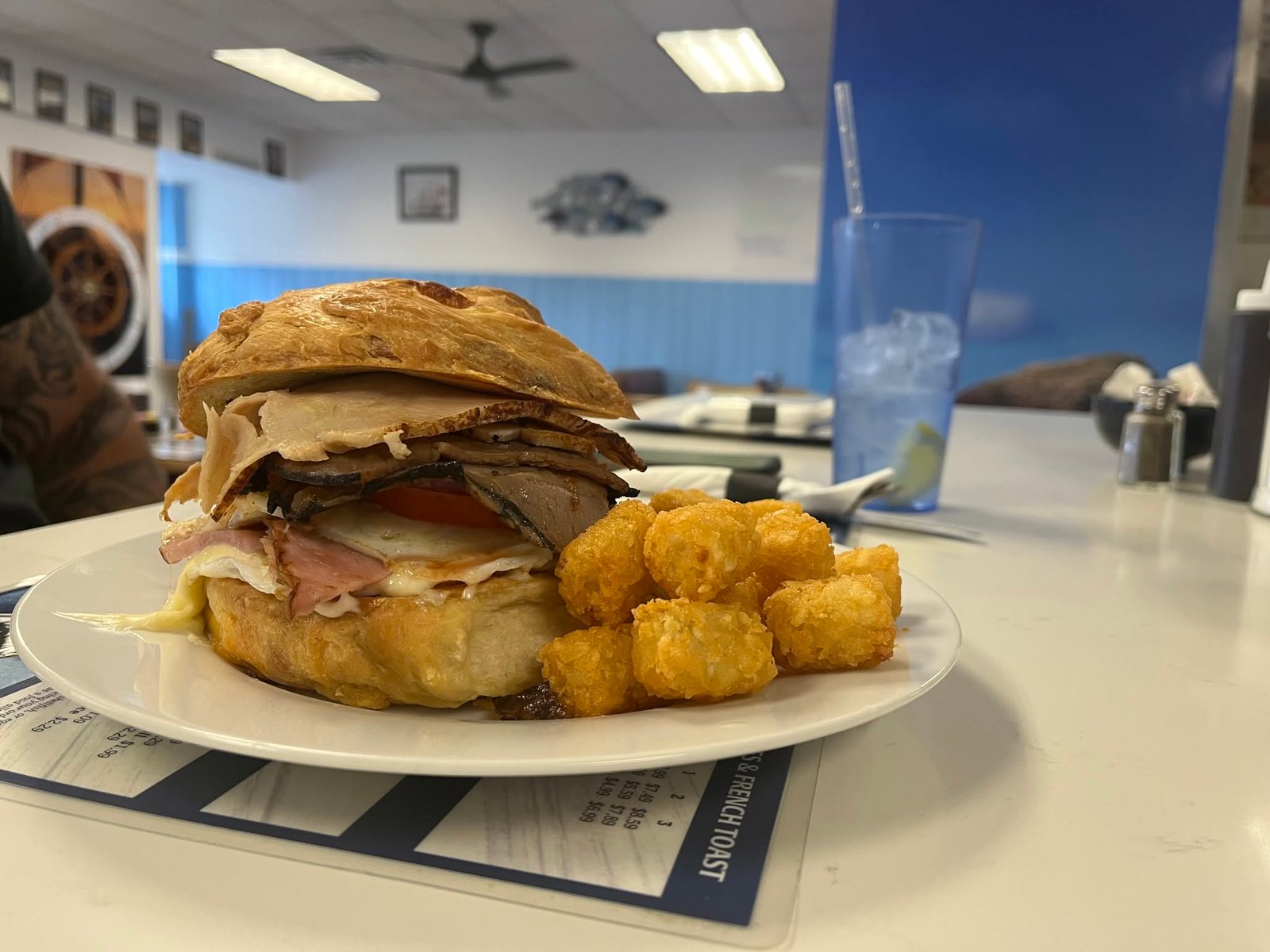 Croissant sandwich